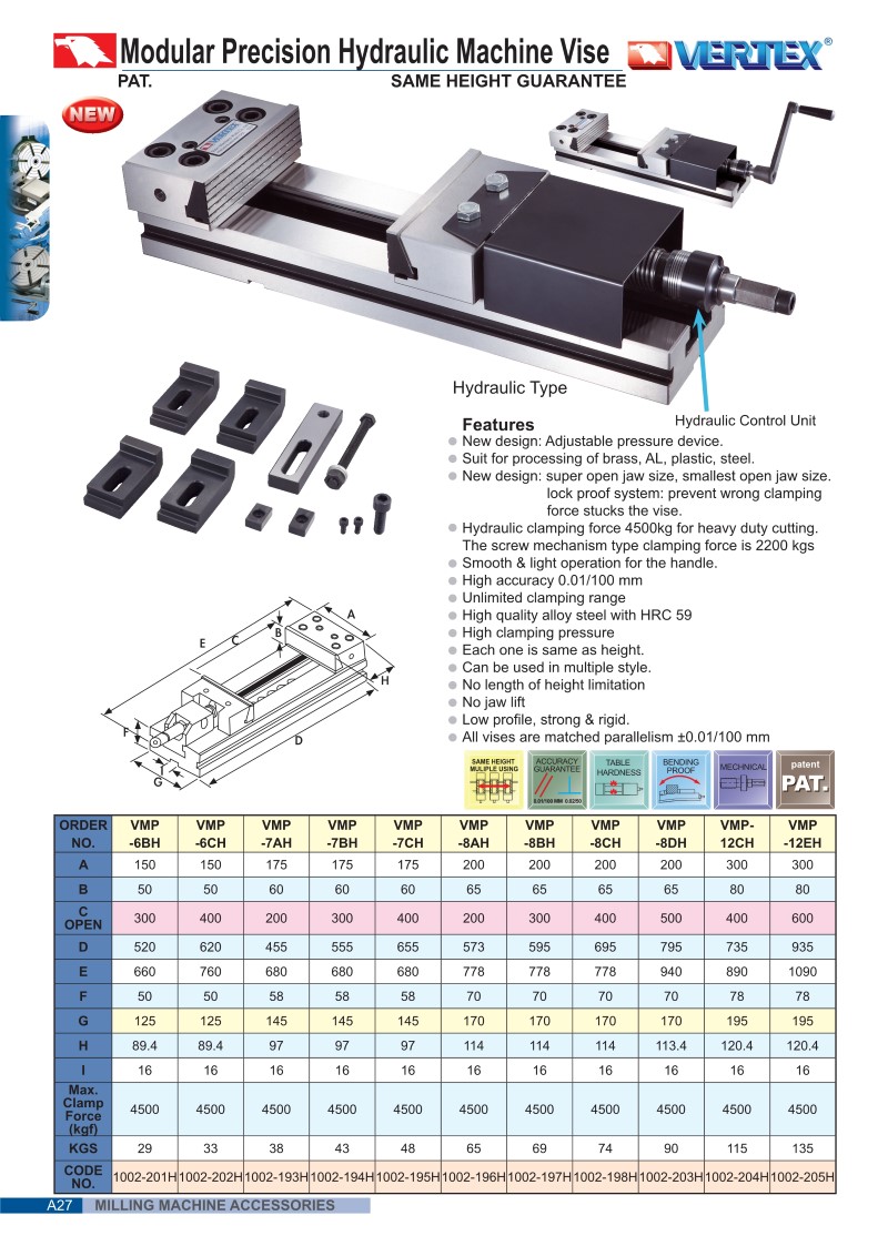 Visumatic Vmp Vertex VMP-4, VMP-5, Vise VMP-6, VMP-6B, VMP-6C, VMP-7A,VMP-7B Vertex ...