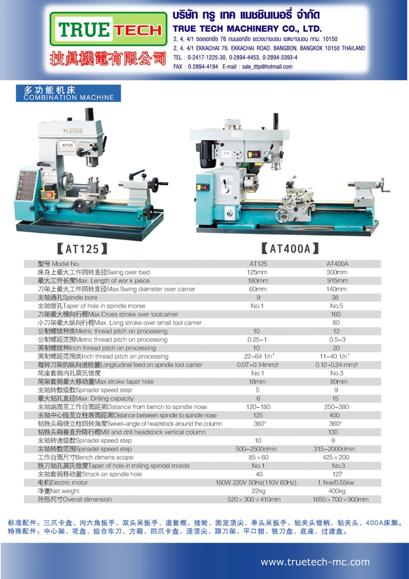 Truenet Machine TRUE TECH MACHINERY CO.,LTD. sales of machinery. Equipment. Hand tools ...
