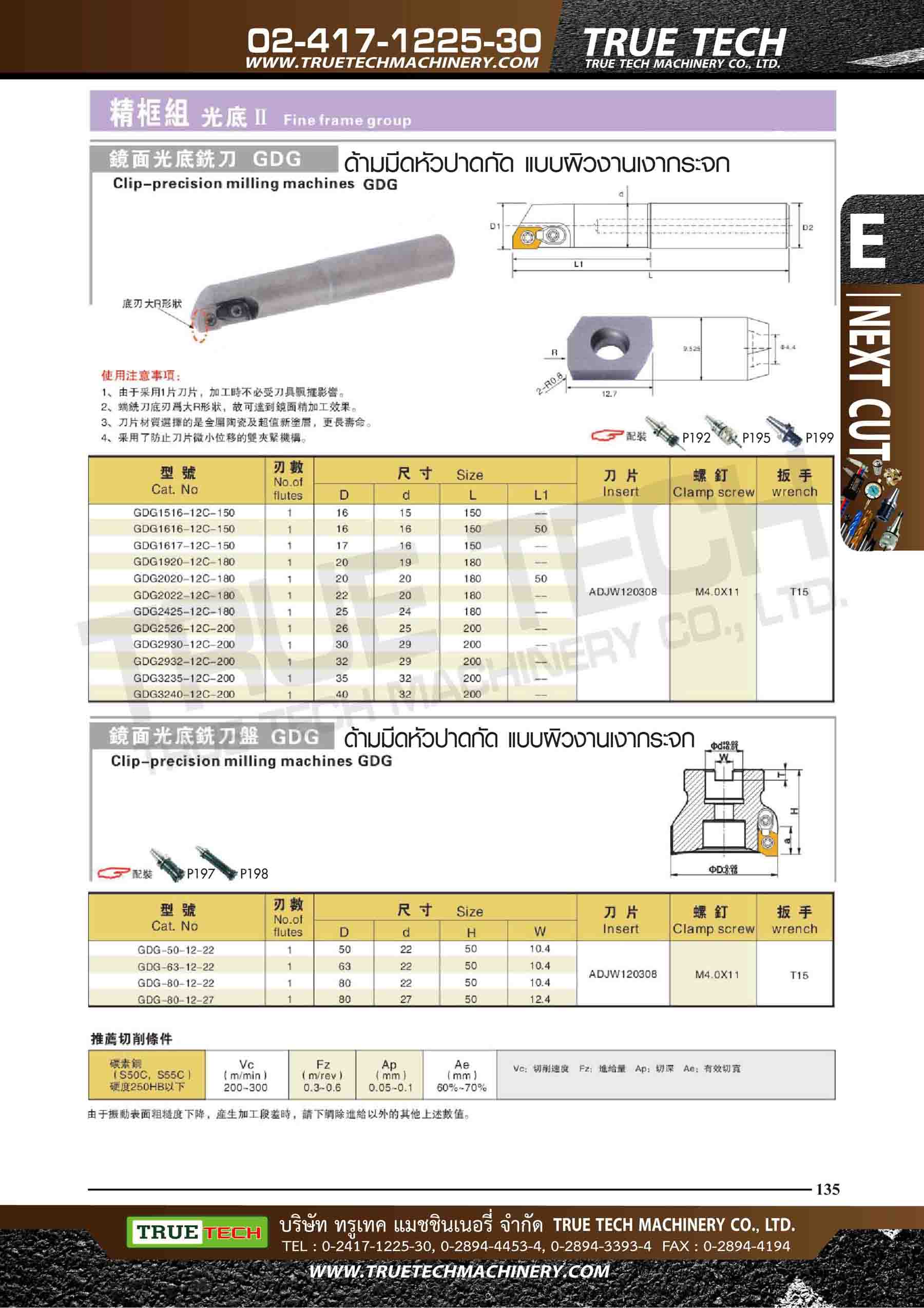 TRUE TECH MACHINERY CO.,LTD. sales of machinery. Equipment. Hand tools,  industrial equipment, Cutting Tools, Mold Components, Precision Machine tel  66-2892-0044